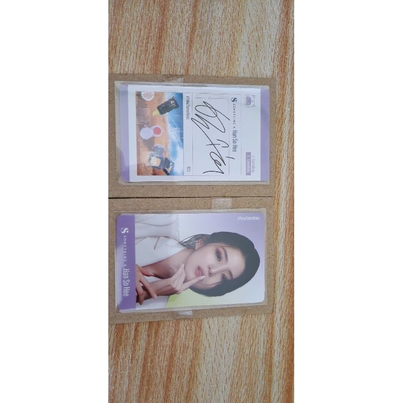 Photocard Somethinc x Han So Hee