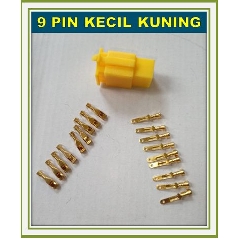 SOKET KABEL 9 PIN SKUN KECIL KUNING / SOCKET KABEL 9 PIN SKUN KECIL / KONEKTOR