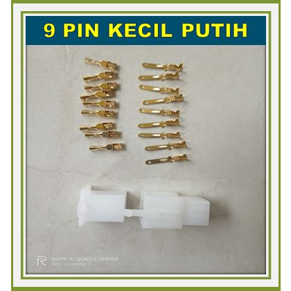 SOKET KABEL 9 PIN SKUN KECIL PUTIH / SOCKET KABEL 9 PIN SKUN KECIL / KONEKTOR