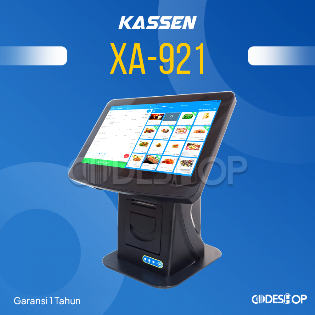 Mesin Kasir Android Toucscreen KASSEN XA-921 All In One POS XA921