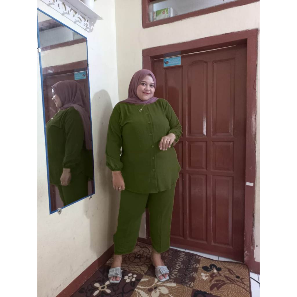 ONE SET JUMBO CRINGKLE TERBARU COCOK UNTUK SANTAI