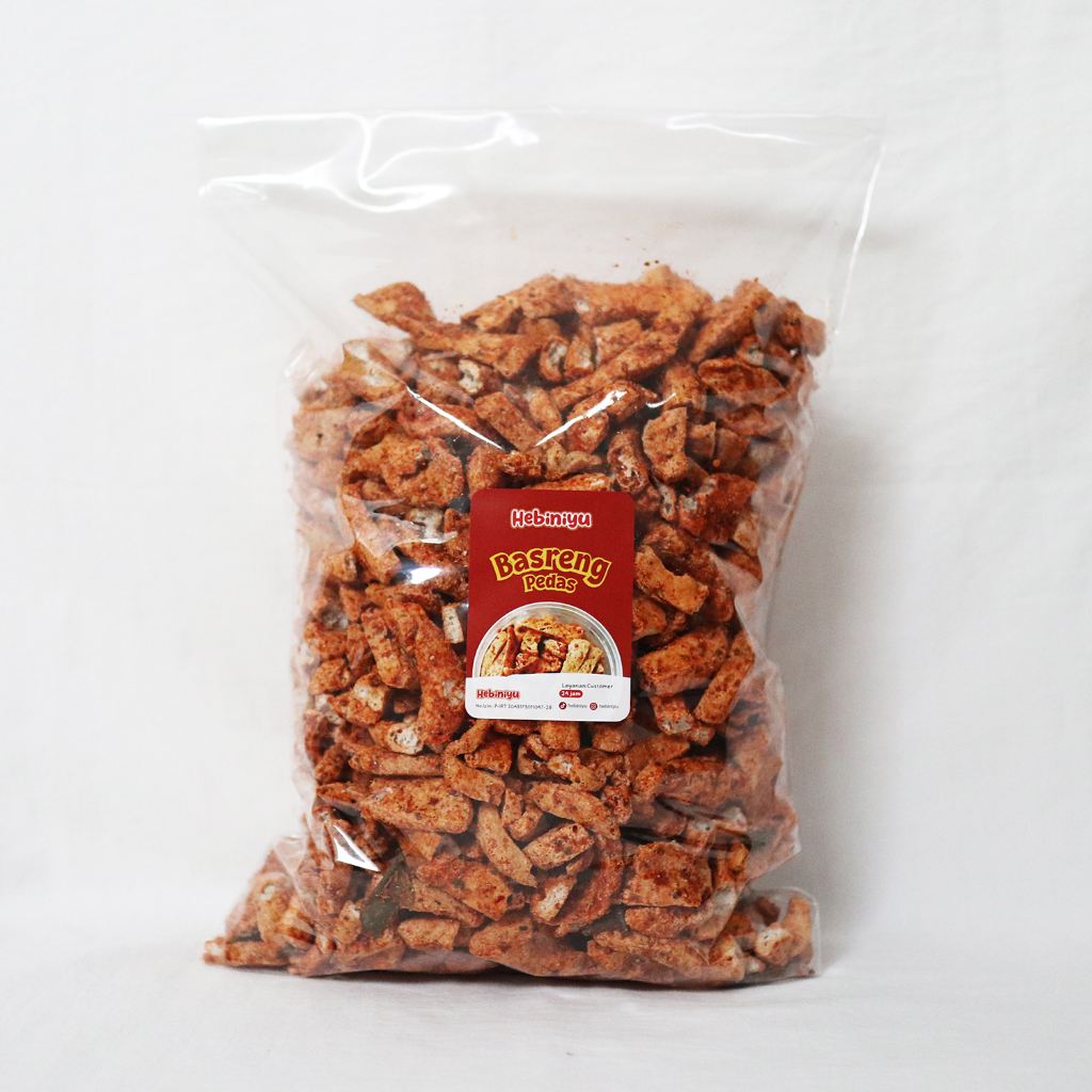 

NO_MORE Hebiniyu - Basreng Pedas Extra Daun Jeruk 1 KG