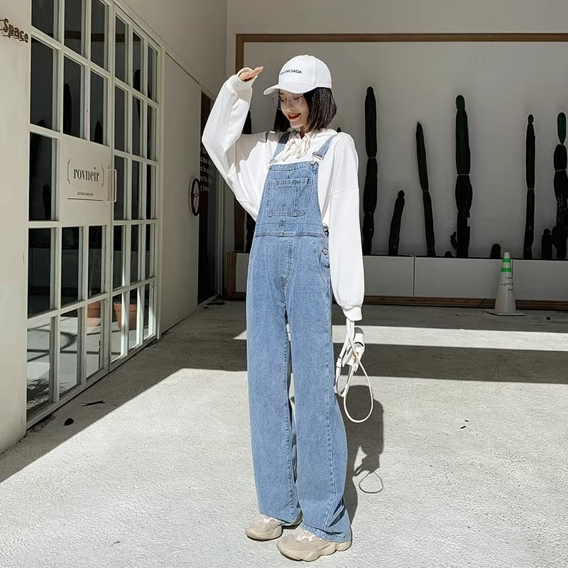 Jumpsuit korea style overall wanita dewasa jumpsuit wanita kekinian celean jeans panjiang kodok wanita ootd terbaru 2023