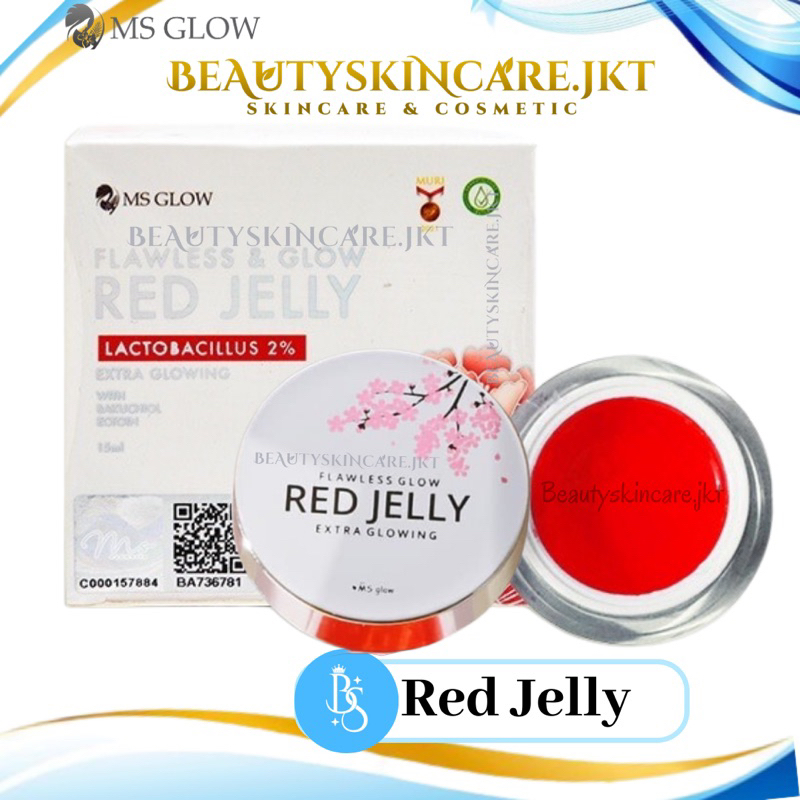 Ms Glow Red Jelly Flawless Glow Extra Glowing Exp 2025