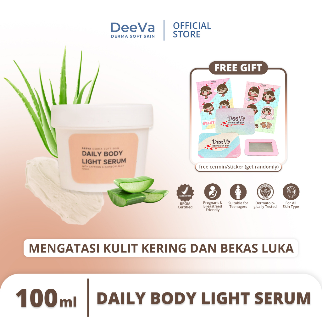 DeeVa Derma Soft Skin - Daily Light Body Serum (melembapkan dan menghidrasi badan)