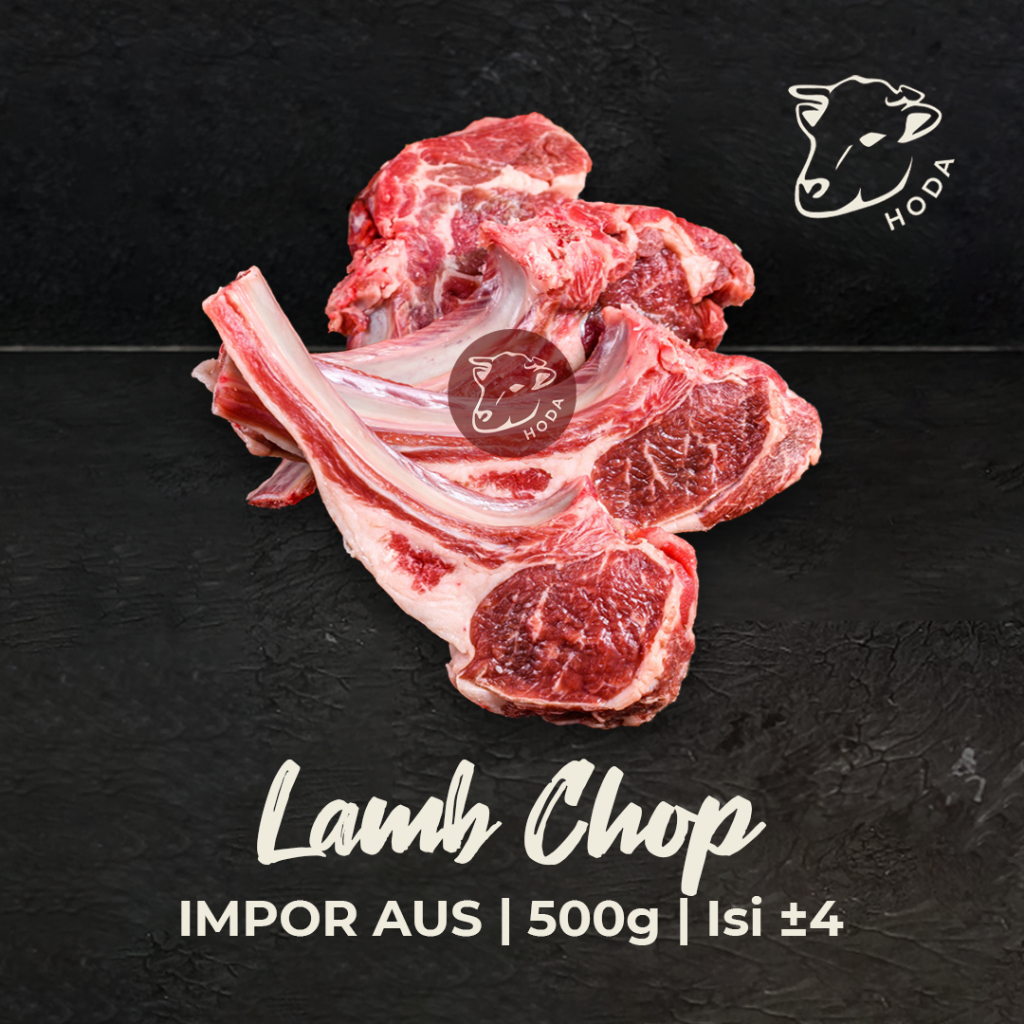 

Australian Lamb Chop Steak 500gr / Daging Iga Domba Muda Australia