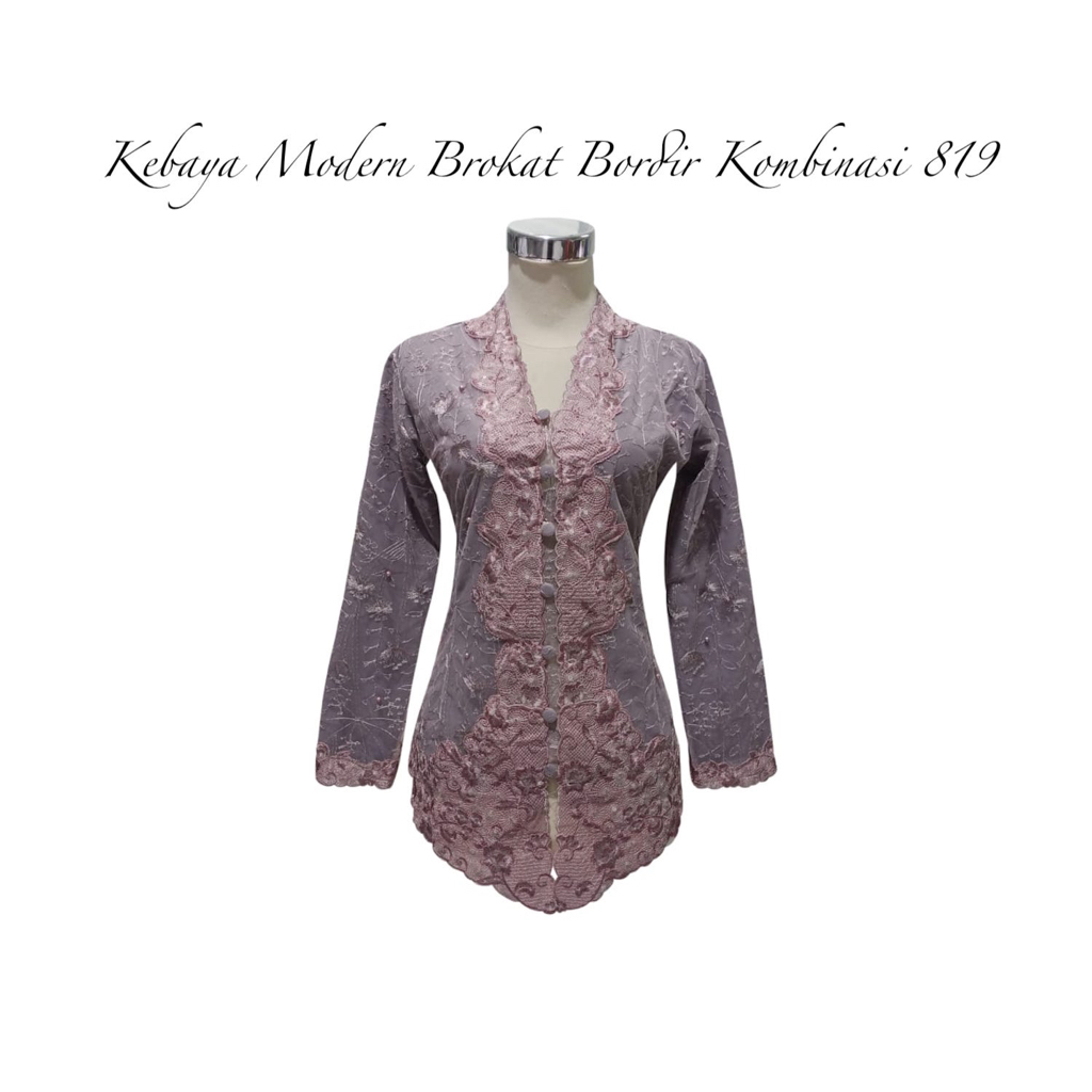 Kebaya Modern Brokat Bordir Taro 819