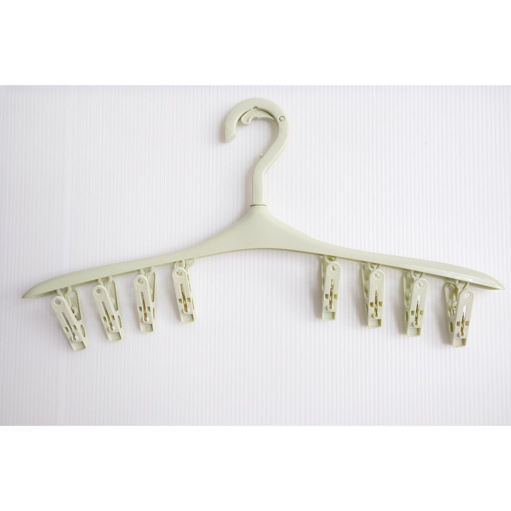 `ღ´ PHINKL `ღ´Gantungan Baju Jepit Jepitan 8 In 1 Hanger Jemuran Pakaian Kaos Kaki - Jemuran 8 in 1