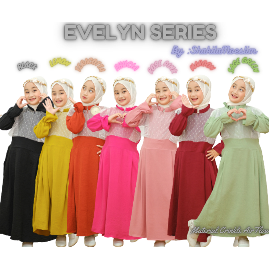 GAMIS ANAK CRINKLE &quot; / GAMIS ANAK POLOS JUNIOR gamis anak perempuan gamis crinkle airflow gamis couple keluarga terbaru 2023 lebaran gamis cringkle premium gamis Gamis Anak Perempuan