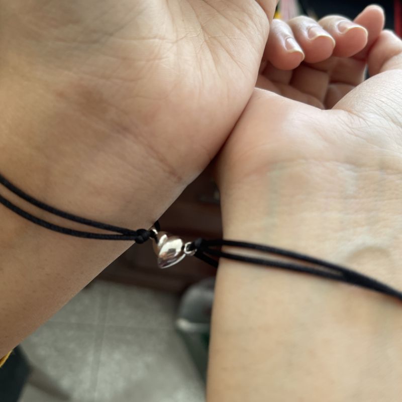 gelang couple pasangan kekasih pacar bestie magnet love minimalis elegant handmade aesthetic keren m