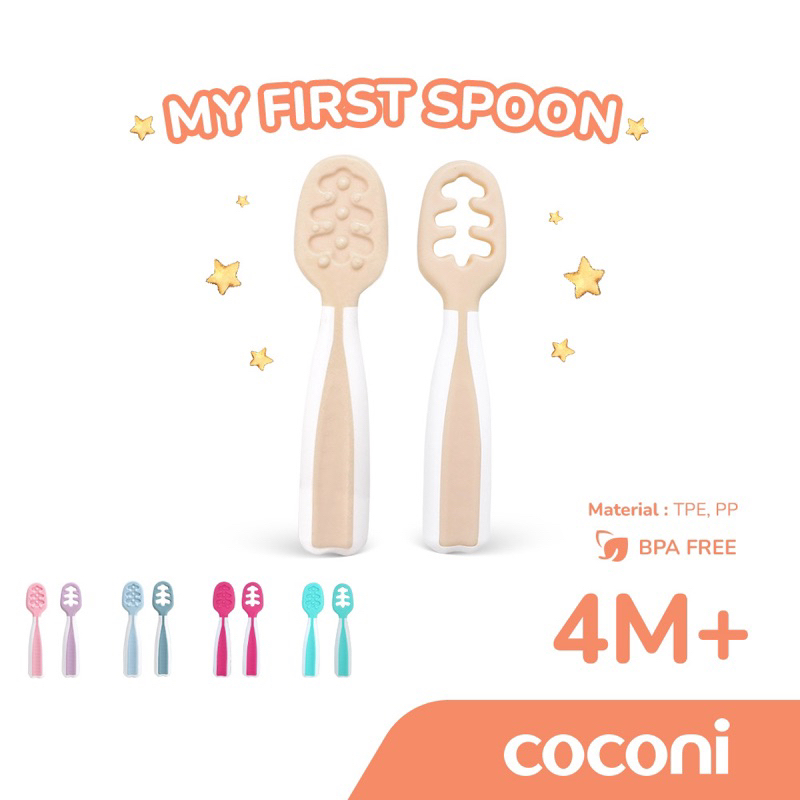 Coconi My First Pre Spoon / Sendok Makan BLW / Teether Bayi