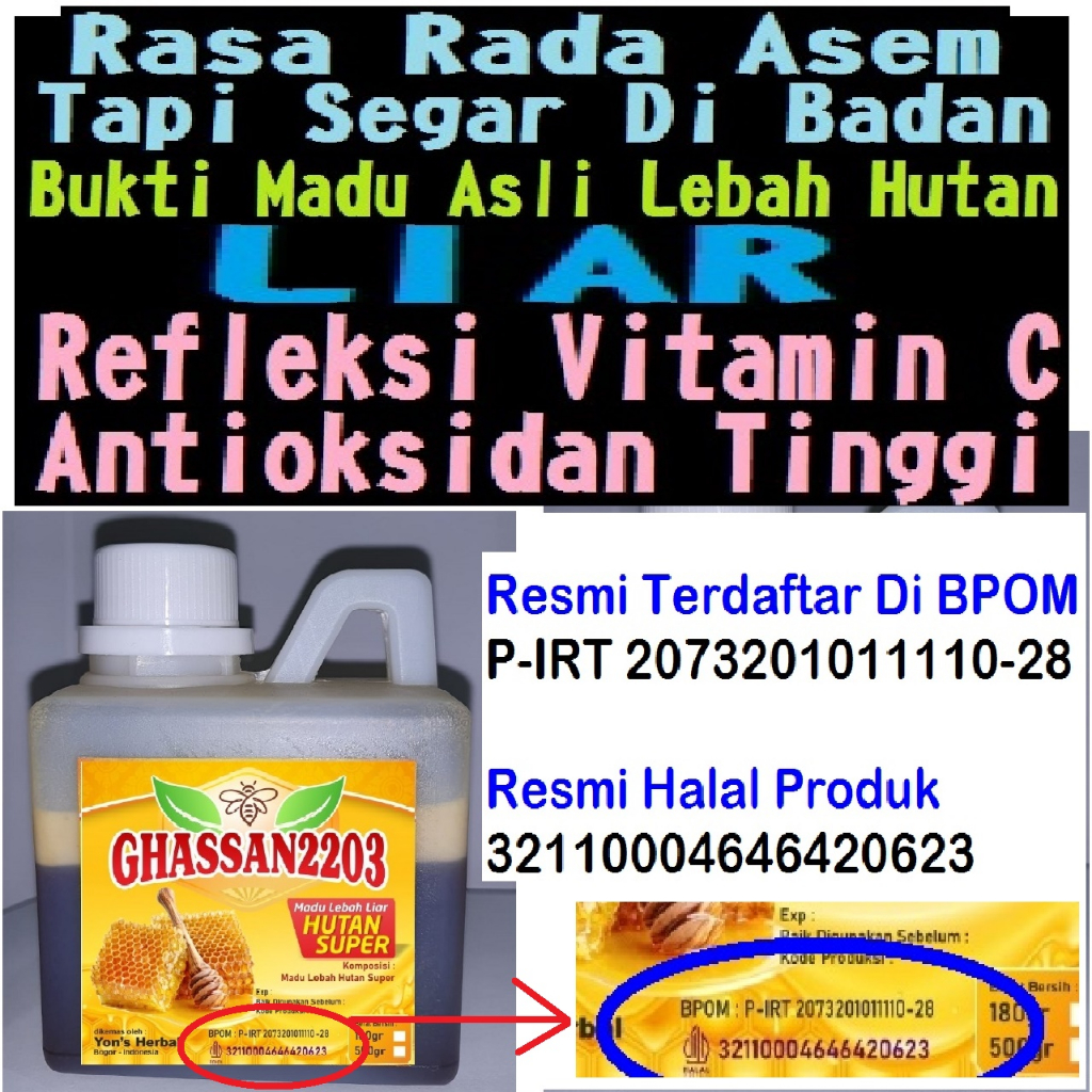

Madu Asli Lebah Hutan Liar Murni 100℅ Tanpa Campuran BUKAN MADU TERNAK