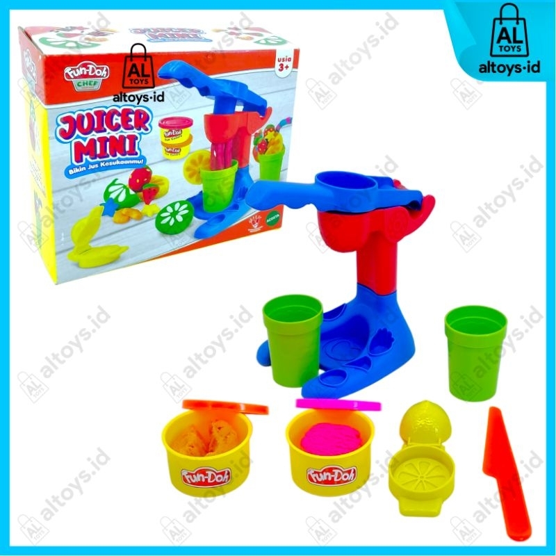 MAINAN EDUKASI FUNDOH LILIN PLASTISIN &amp; CETAKAN SET JUICER MINI / PERMENKU / FRED CHICKEN FUN-DOH  MAINAN EDUKASI MURAH MAINAN ANAK PEREMPUAN MAINAN FUNDOH SET