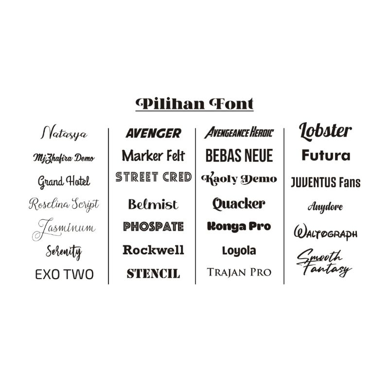 Kalung Nama titanium Kalung custom Nama anti karat