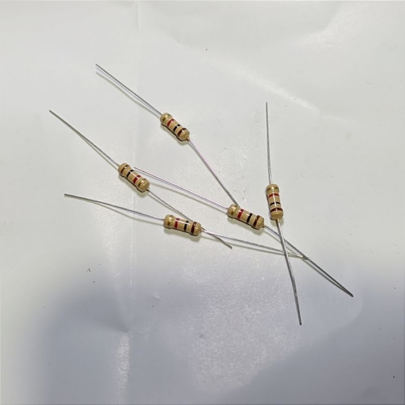 5 biji resistor 1 kilo Ohm ½w