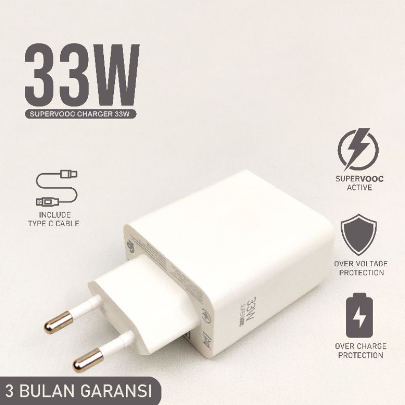 Charger Oppo 33Watt SuperVOOC aktif