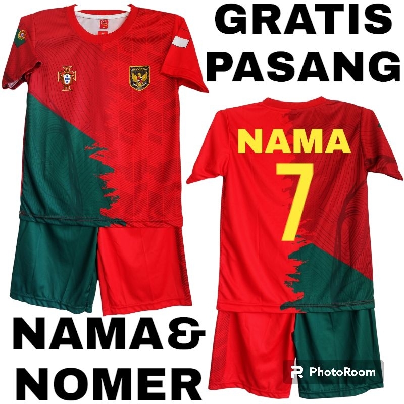 Jersey TIMNAS INDONESIA AWAY/setelan Jersey FRENDLY MATCH INDONESIA VS PORTUGAL/SETELAN BAJU BOLA ANAK PSIS SEMARANG UMUR 5-12THN/JERSEY BOLA SEMARANG/BAJU BOLA MARUKAWA