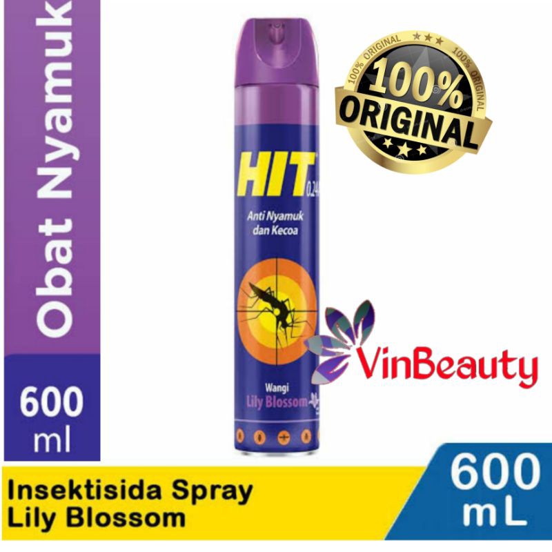 ORIGINAL HIT SPRAY ANTI NYAMUK &amp; KECOA / HIT SEMPROT 600 ML + 75 ML