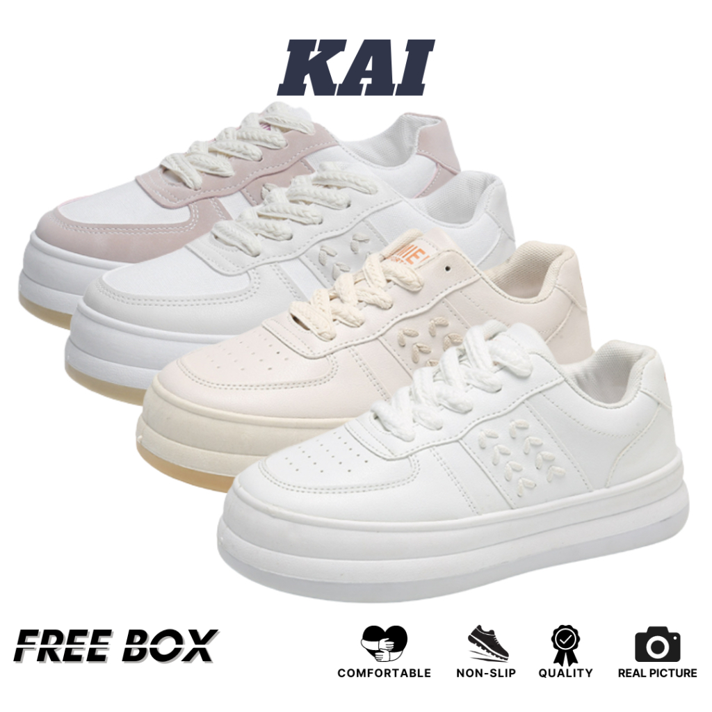 &quot;FREE BOX&quot; LV0264 Sepatu Sneakers Wanita  Premium Quality Model Terbaru Korea Style
