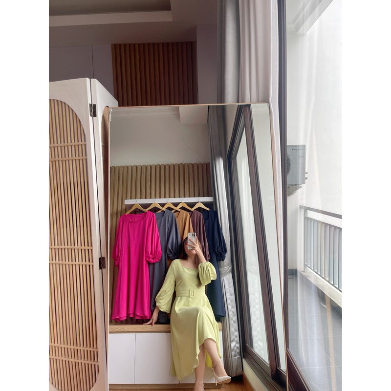 NEW DRESS VELUCI BELT/CRINGKLE PREMIUM