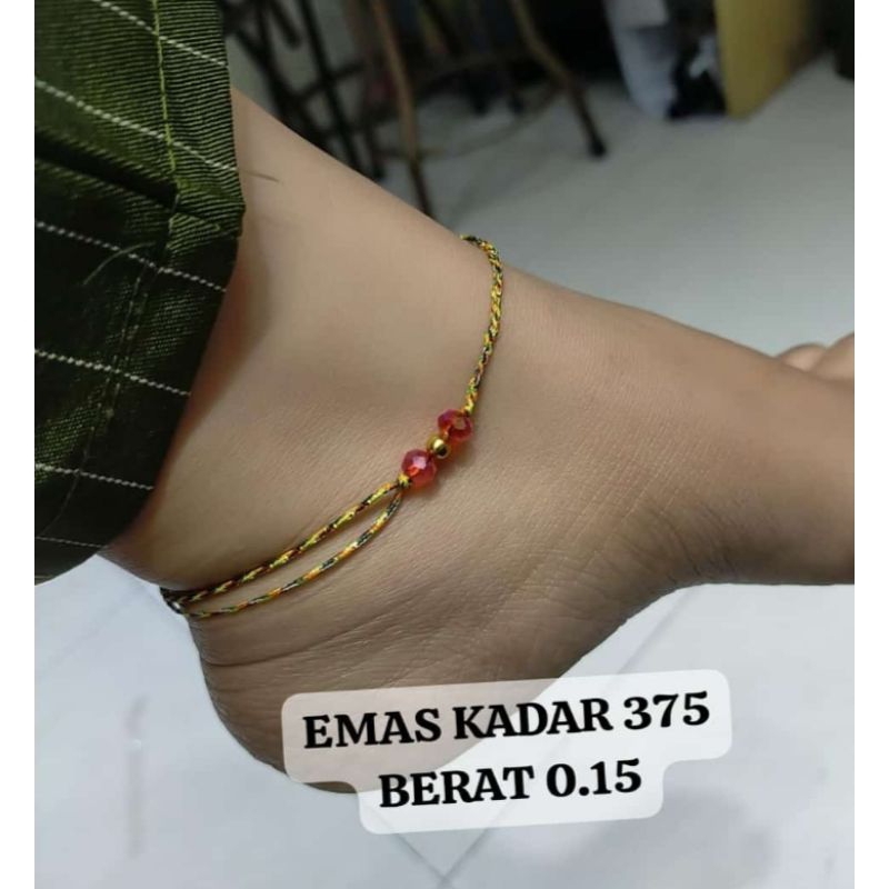 gelang kaki tali