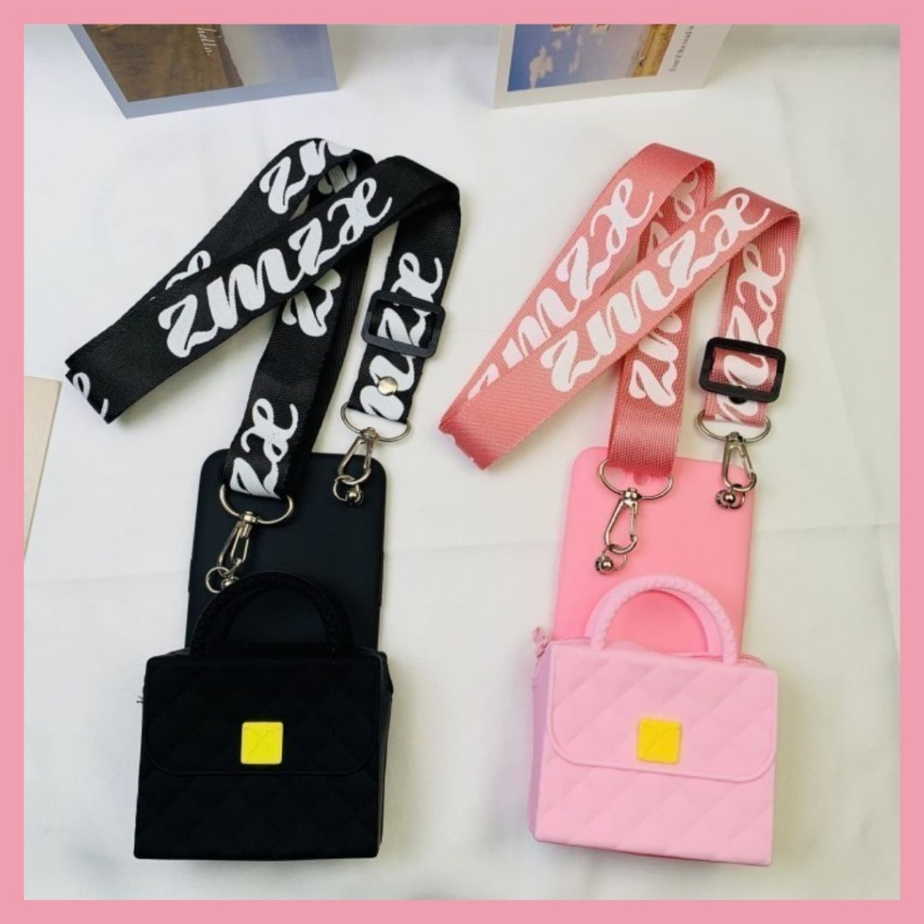 OPPO A54 / OPPO A54 5G / OPPO A74 5G / A93 5G case NEW 2021 tas selempang + TALI 2 motif hand bag lucu