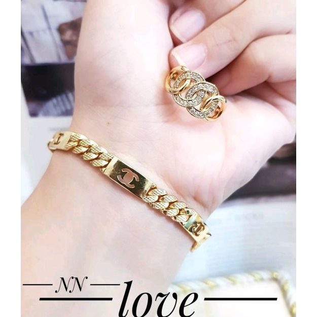 set Gelang Cincin Xuping gold 718