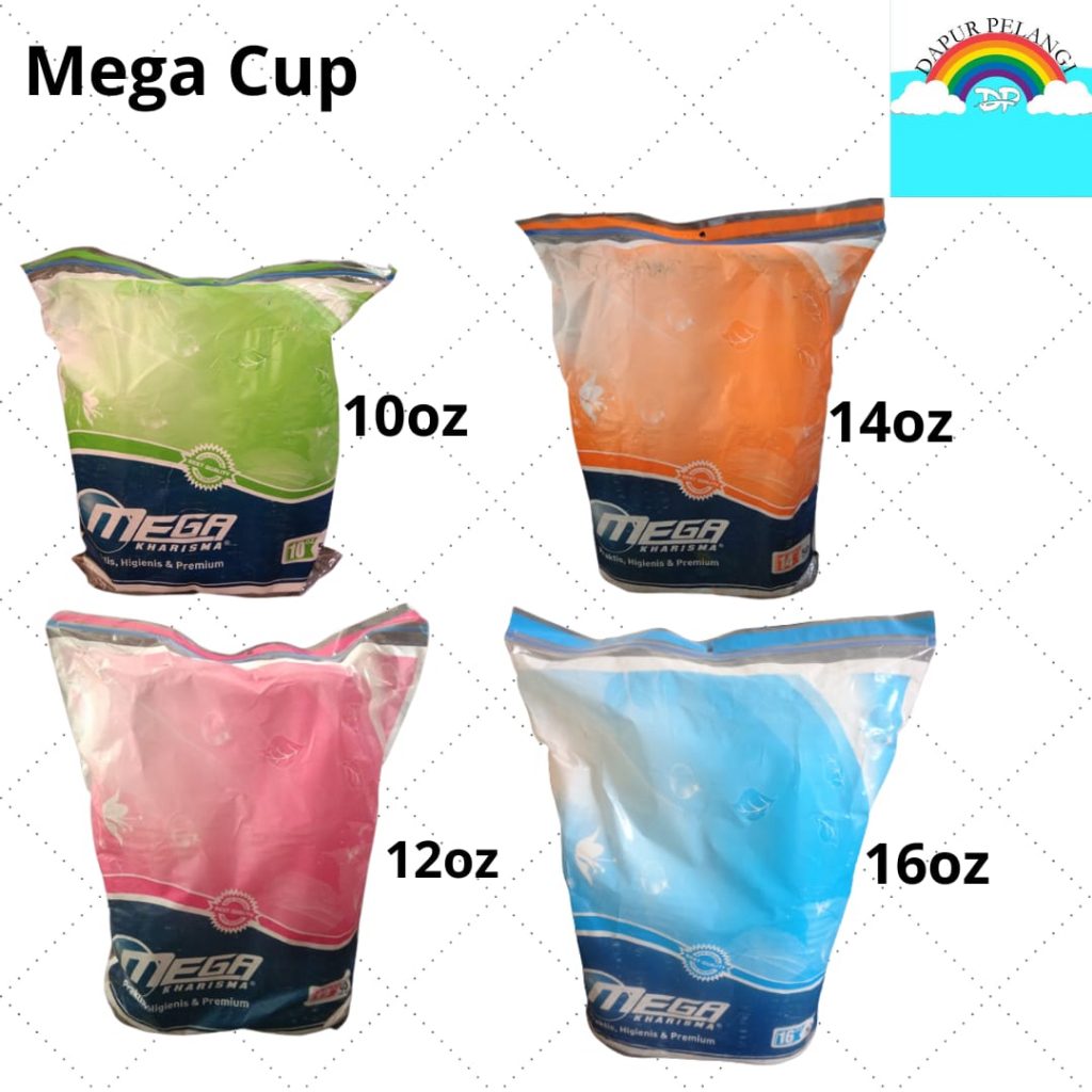 Gelas Plastik/Gelas Kopi/Mega Cup 10oz 12oz 12oz 16oz
