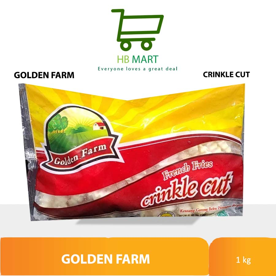 

GOLDEN FARM FRENCH FRIES KENTANG GORENG CRINKLE CUT 1000 GR