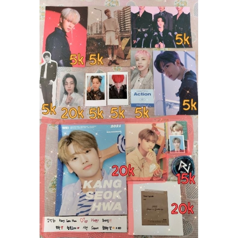 [READY] Postcard/Bookmark/Ticket/Polaroid/PC Pop Up Jp/Seokhwa Set SG21/RUi Wappen/CD SG22 WEi