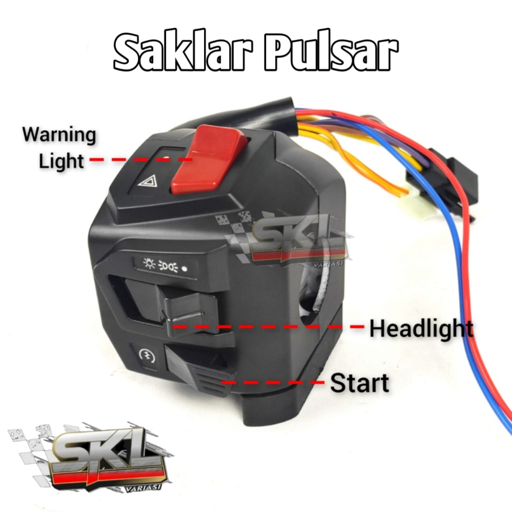 Switch Holder Saklar Pulsar Universal Yamaha Nmax X Ride Beat Street Vixion Cb150r XSR 155 LED set kiri kanan