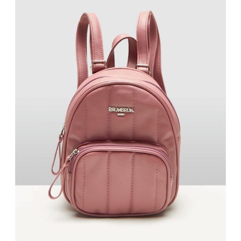 TAS PUFFY BACKPACK DARK PINK RANSEL BRUNBRUN BY SOPHIE MARTIN