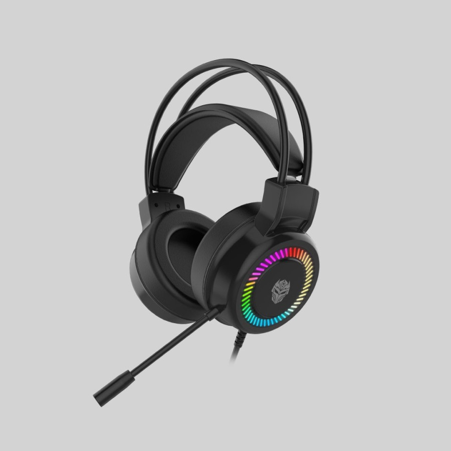 Headset gaming rexus wired aux audio 3.5mm usb stereo rgb braided cable free splitter vonix sh39 - headphone sh-39