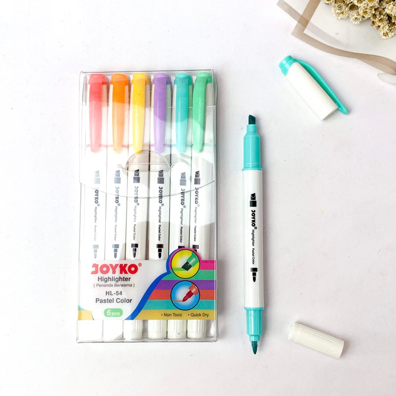 

Highlighter Penanda Joyko HL-54 1 Set 6 Pcs 6 Warna