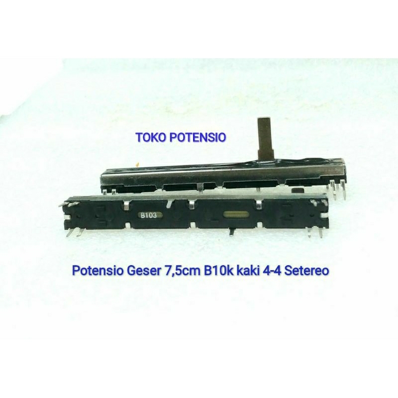 POTENSIO GESER 7,5CM B10K KAKI 4-4 SETEREO