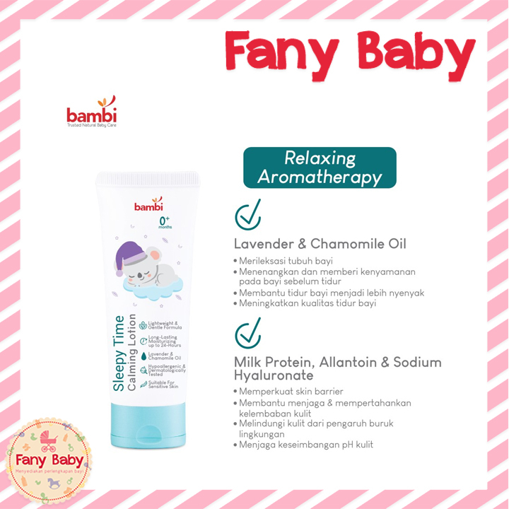 BAMBI SLEEPY TIME CALMING LOTION 100ML