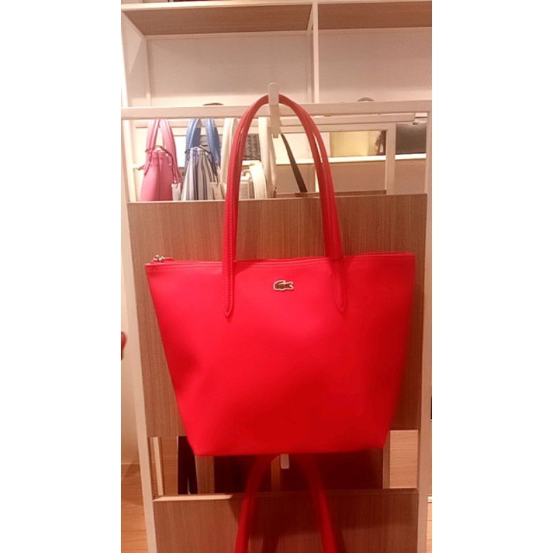 TAS WANITA LACOSTE ORIGINAL MERAH