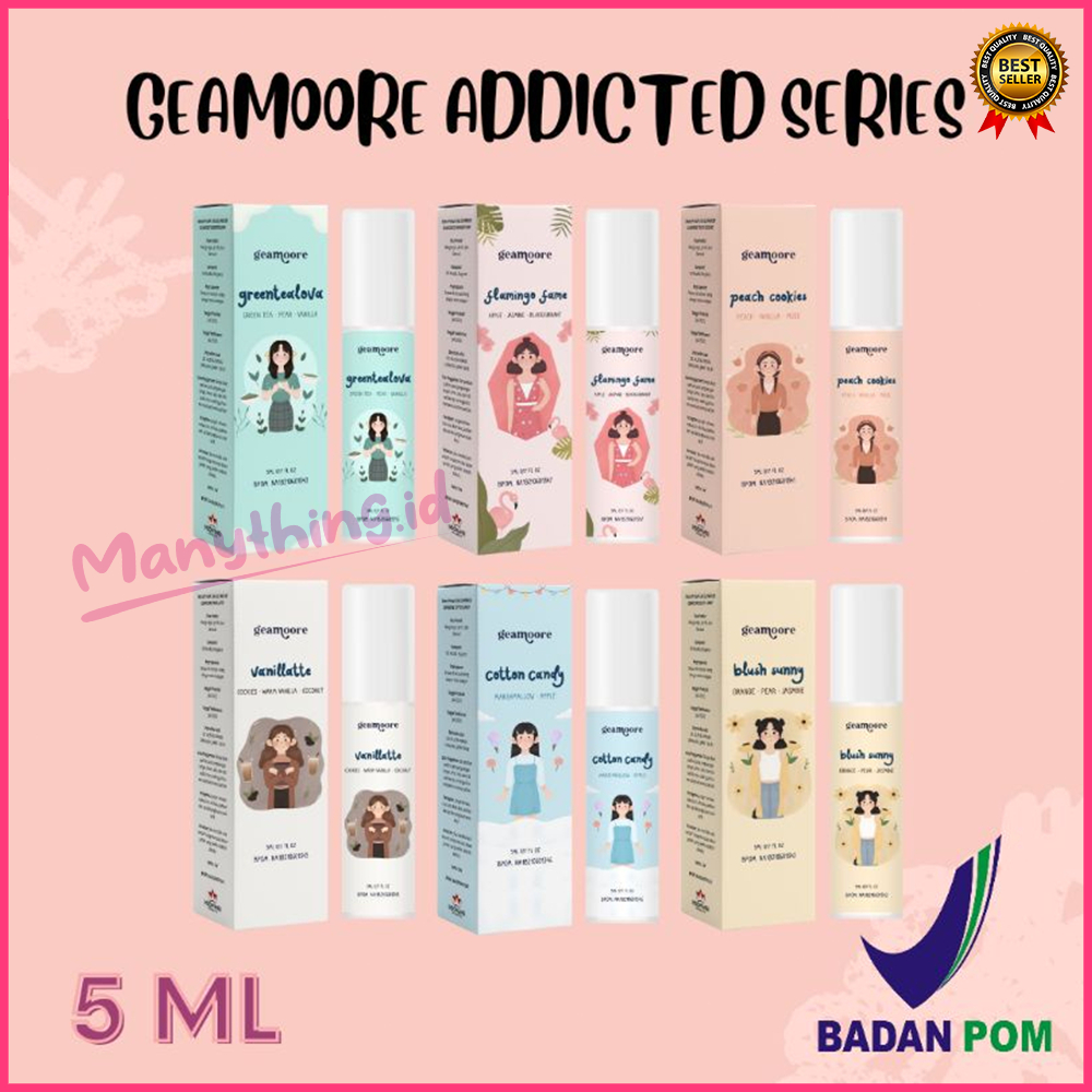 (MANYTHING) BPOM GEAMOORE ADDICTED SERIES / GEAMOORE PERFUME 5ML / PARFUM GEAMOORE 5ml