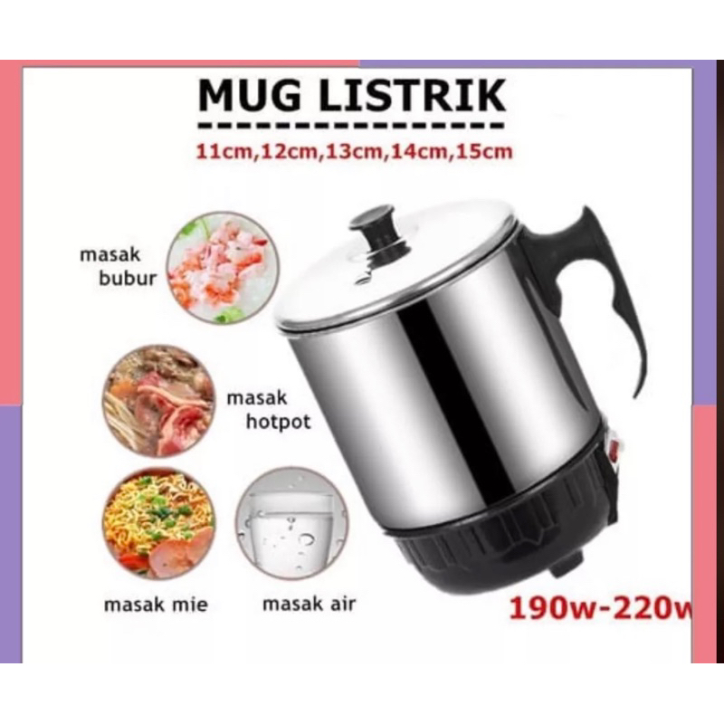 Mug listrik / Mug air panas / cangkir elektrik