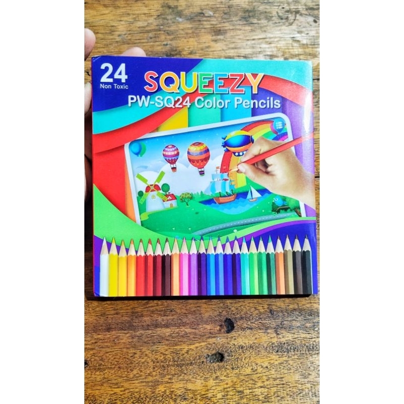 

Pensil Warna Panjang Squeezy SQ-24