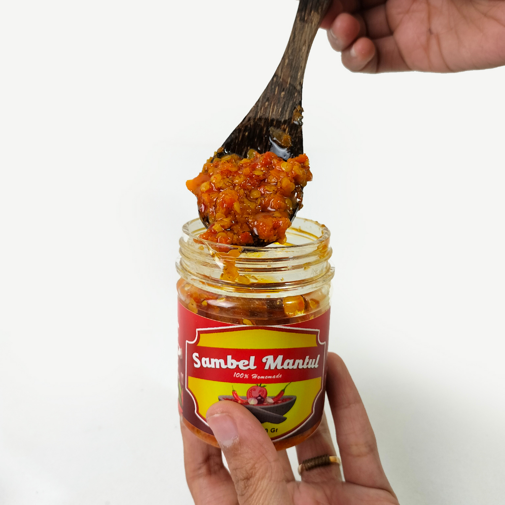 Sambal greprek instan sambal geprek pedas gurih 100gr sambal mantul 100% hallal