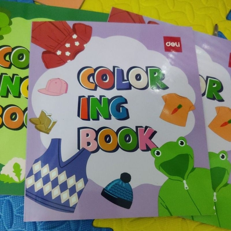

Deli Children Coloring Book / Buku Mewarnai Anak 12 Lembar Kertas 120G Berbagai Tema