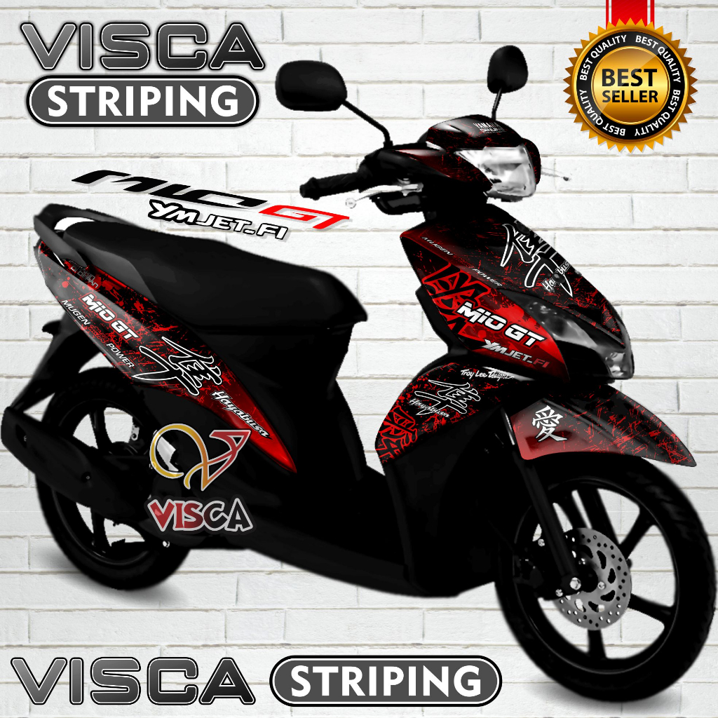 Decal Mio GT Full Body - Stiker Mio GT Variasi Full Body - Striping Mio GT Variasi - Decal Hologram 