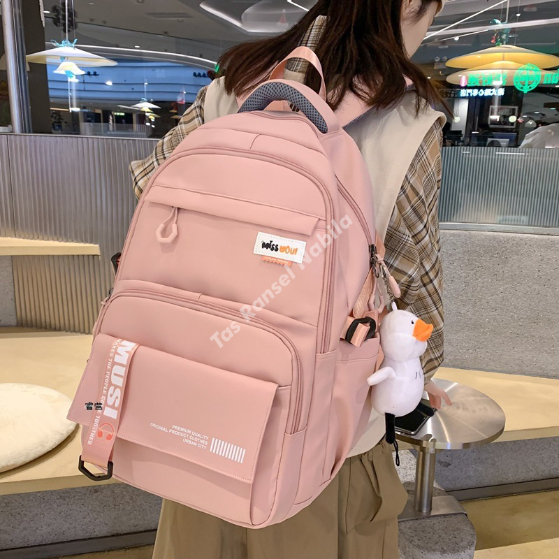 Tas Sekolah Anak Perempuan SMP SMA Ransel Wanita Premium Backpack Besar