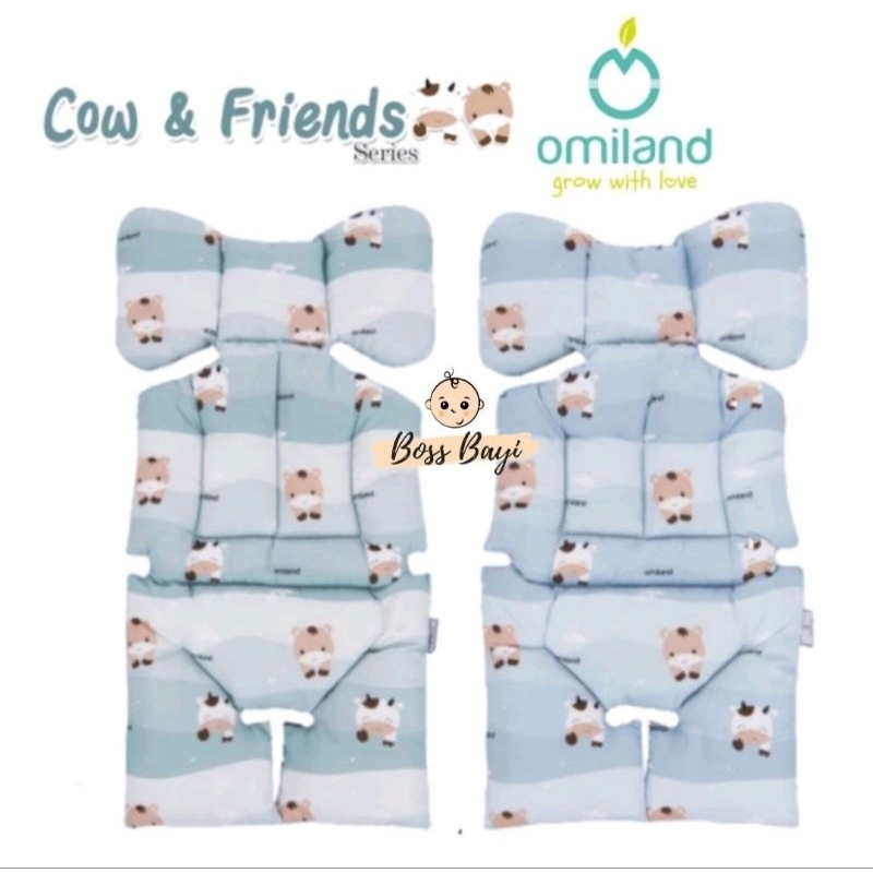 OMILAND - Alas Stroller Bayi + Bantal Dot