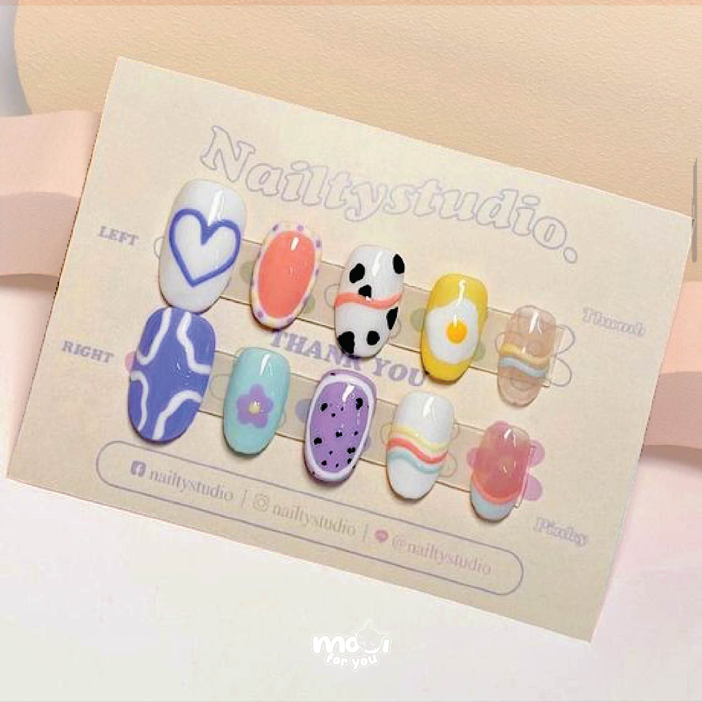

(MIN 50) TAG NAIL + PLASTIK/ DISPLAY FAKE NAIL, KARTU TEMPAT KUKU, TATAKAN KUKU PALSU