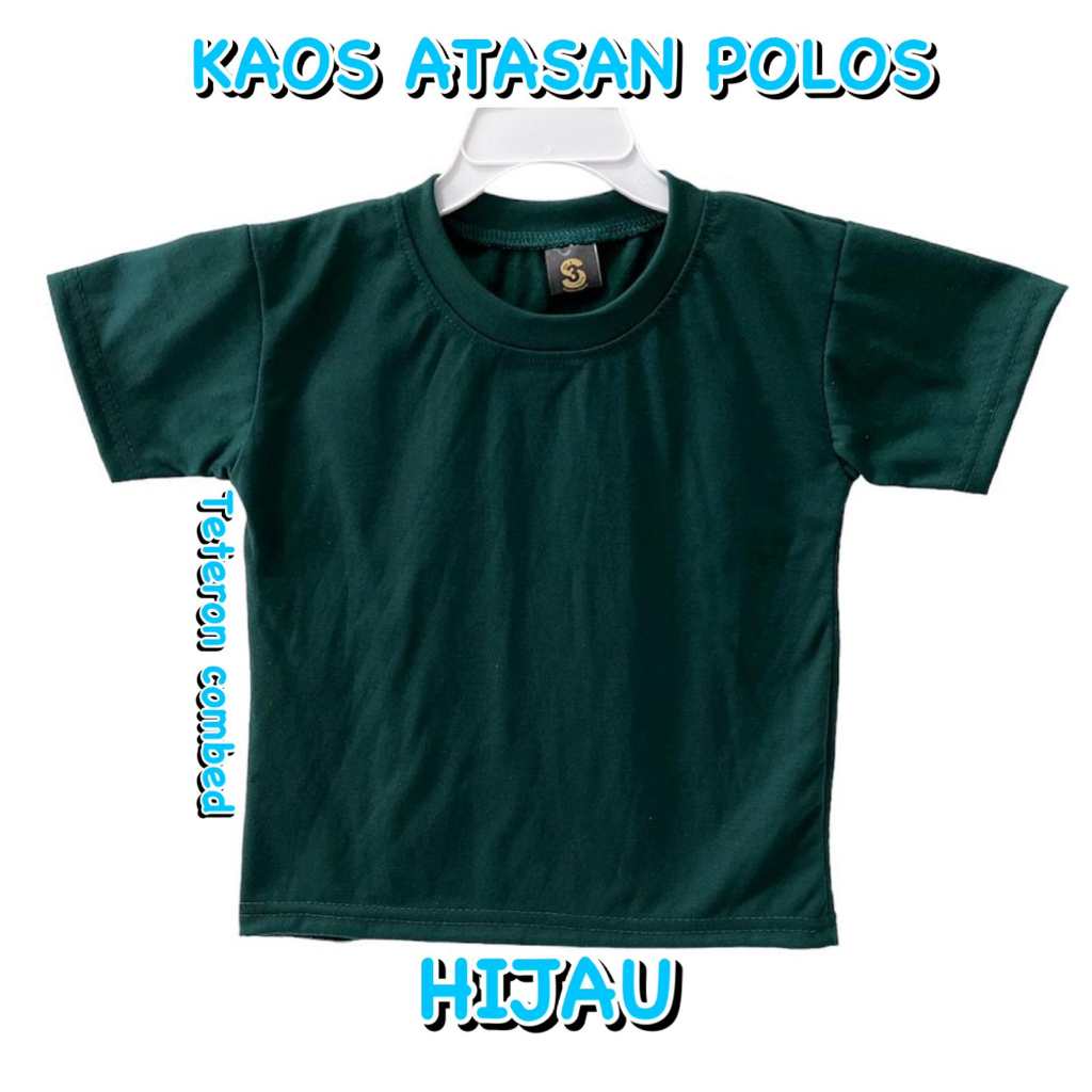 3S YEYA - KAOS ATASAN POLOS OBLONG ANAK LAKI-LAKI/PEREMPUAN KIDS BAHAN KAOS KATUN