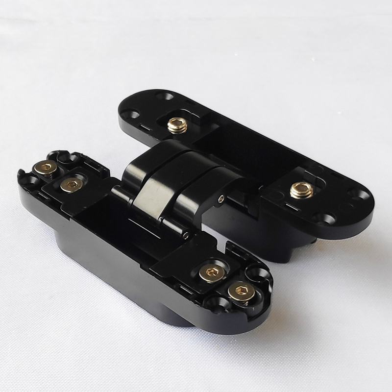 1PCS ENGSEL PINTU TANAM HITAM CONCEALED HINGE ENGSEL TANAM ALUMINIUM