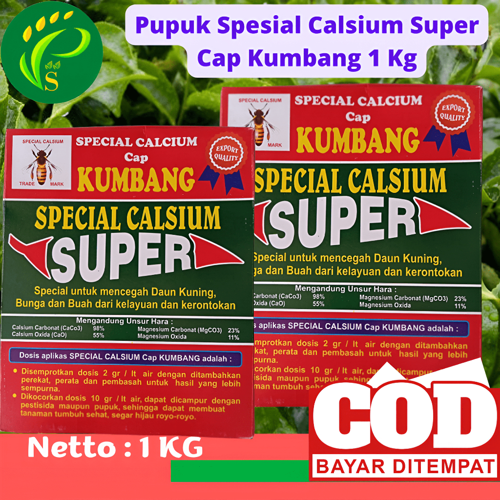 Pupuk Spesial Calsium Super Cap Kumbang 1 Kg