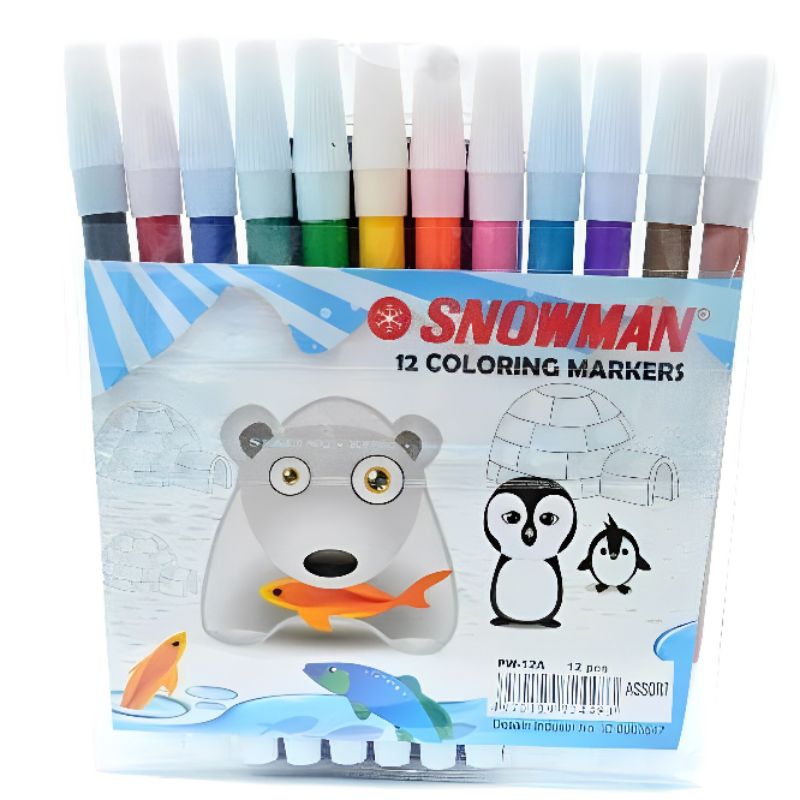 

SPIDOL WARNA SNOWMAN/SPIDOL KECIL (1SET)